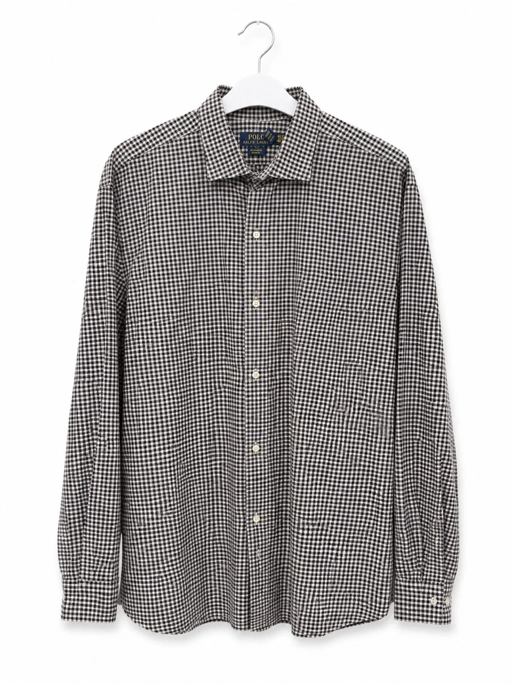 Polo by Ralph Lauren Black and White Gingham Button-Down Shirt